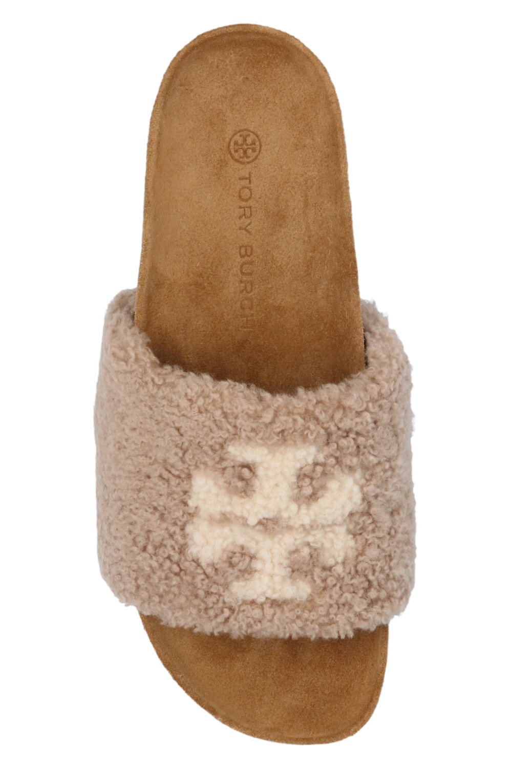 Tory burch fuzzy discount slippers